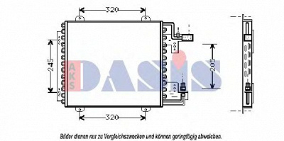 AKS DASIS 182320n -  Конденсатор, кондиционер